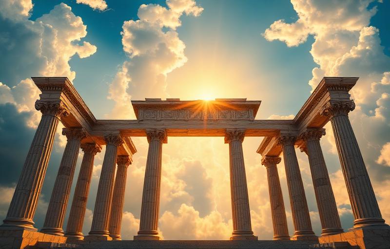 Greek mythology themed slot with Zeus and lightning