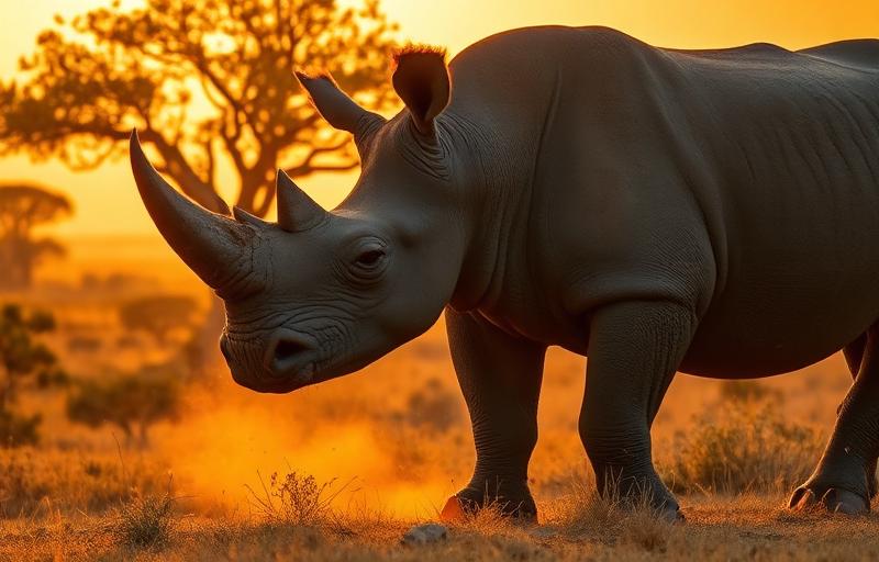 African safari themed slot with majestic rhinos