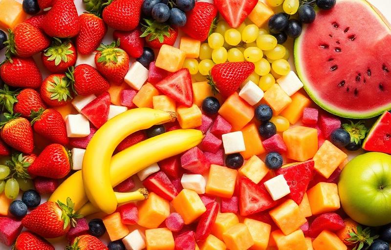 Fruit and candy themed vibrant slot game